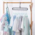 Rotate Anti-Skid Folding Hangers Magic Space Saving Hangers Clothes Hangers Organizers 9 Hole 360° Rotating Cascading Multi Magic Hook for Drying and Storage (Multi). 