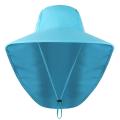 Unisex UV Protection Cap Summer Fishing Climbing Sun Hat with Neck Flap. 