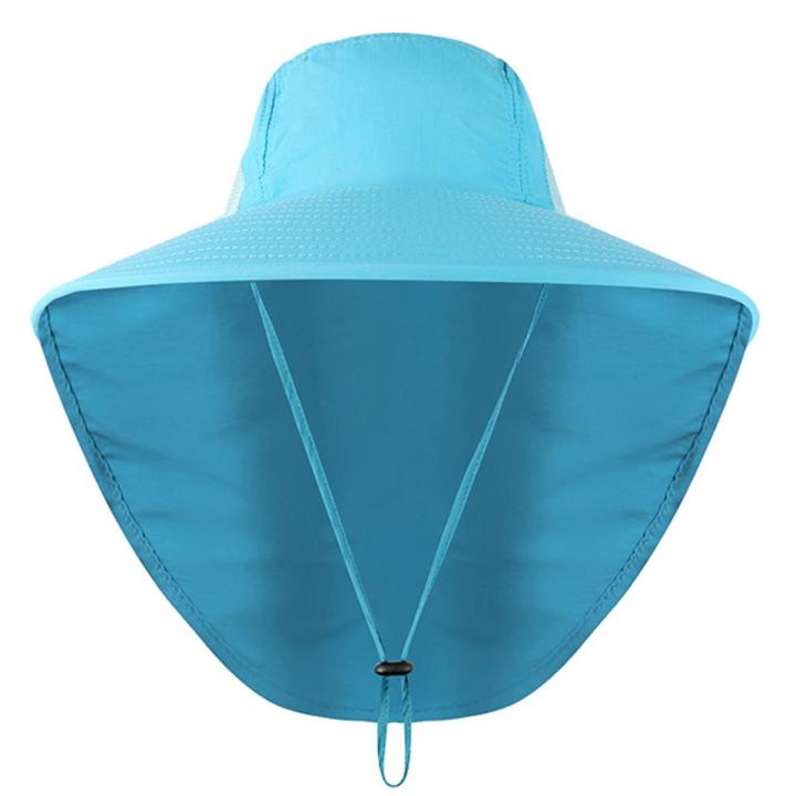 Unisex UV Protection Cap Summer Fishing Climbing Sun Hat with Neck Flap
