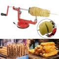 Twisted Potato Spiral Slicer Cutter Stainless Steel Potato Manual Cutter Spiral Chips Slicer  Fry Vegetable Sliced. 