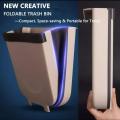 Foldable Dustbin For Kitchen Car Folding Collapsible Wall Cleaning Vegetable, Meat Waste Bin 9 Litre Capacity. 