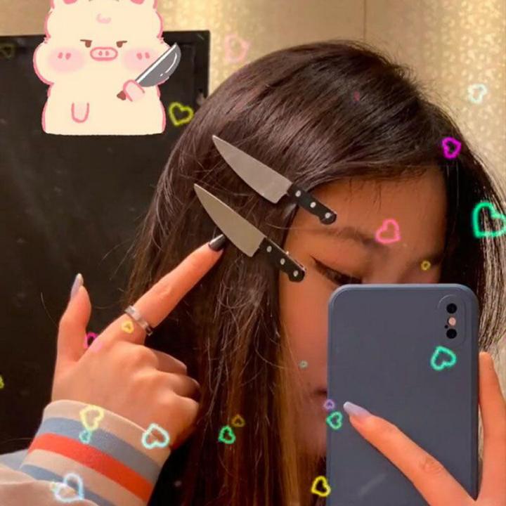 Gothic Emulation Knife Clips Rock Dagger Creative Clip Side Bangs Hairpin Festival Hair Accessories Cool Punk Barrette