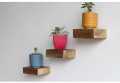 Small floating wall shelves Wall Mount Shelves Book Shelf Decorative Shelves Storage Display Rack Storage shelves Wall hanging shelf Wall decoration shelf set of 3. 