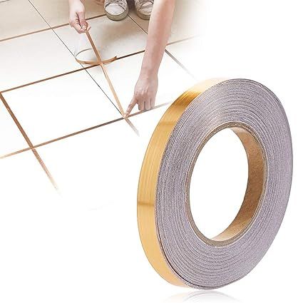 50 Meter Golden Tape - Ceramic Tile Gap Sealing Tape - Wall Decoration Tape Floor Tile Tape