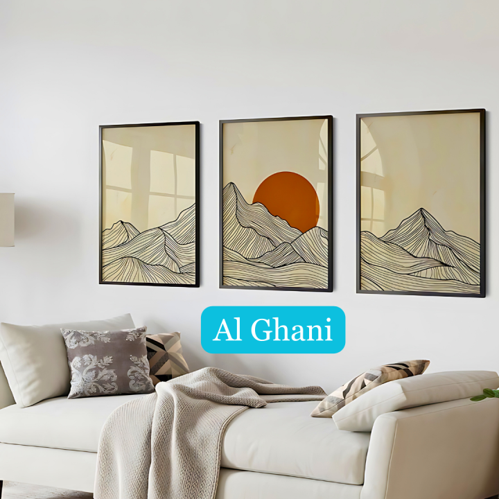 Glam%203%20piece%20Framed%20Wall%20Art%20Set%20of%203%20Mountain%20Prints%20Art%20Framed%20Wall%20Art%20Mountain%20Line%20Art%20Minimalist%20Art%20Japandi%20Boho%20Decor%20%7C%20Al%20Ghani%20-%20Image%205