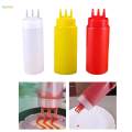 3x Refillable Ketchup Squirt Bottle Multi Color Sauce Bottle for Ketchup. 