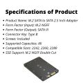 M2 to SATA Adapter M.2 NGFF SSD To 2.5 Inch SATA III Adapter. 