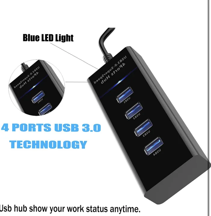 USB%20Hub%203.0%20-%204%20Port%20High%20Speed%20USB%20Hub%20with%20attached%201ft%20Extended%20Cable%20&%20LED%20Light%20-%20For%20Computers,,%20Laptop,%20PC,%20USB%20Flash%20Drives%20-%20Image%204