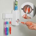 Automatic Toothpaste Dispenser And Tooth Brush Holder Set - Wall mounted. 