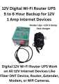 WiFi Router UPS Power Bank 12 Volts 1A 1.5A 4 Hours Guaranteed Backup TpLink, Tenda PTCL, Fiber, ONT 12v Router. 
