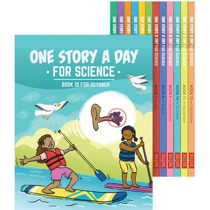 Science Child Book One Story a Day for Science: Book Set, Interactive Science Books for ...