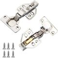 3D Hinges Accora - Pack of 2 Hydraulic Hinges, catcher , Soft Closer For Kitchen Cabinets Door Cabinets , Half overlay, full Overlay ,. 