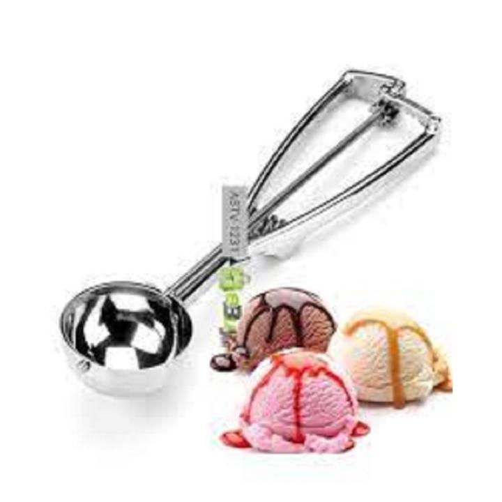 Ice Cream Scoop Stainless Steel Imported- Silver