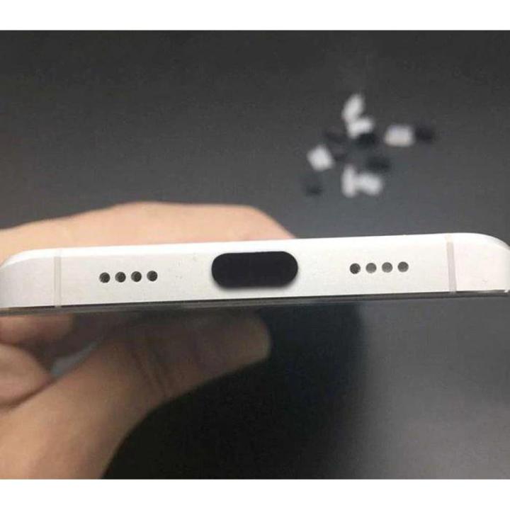 5 pieces Dust proof Cover Cap Jack Charger Plug Type-C Port Anti-dust For Mobile Phone and laptop