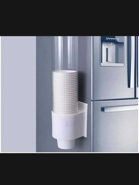 Water Cup Dispenser Wall Mounted Anti-dust Plastic Holder for 140 cups  Biodegradable Paper Cones in high  quality