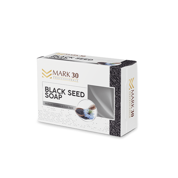 Mark 30 Black Seed Soap Bar 100g l For Body And Face Anti-Aging Soap Bar Brightens Skin Reduces Dullness Reduces Fine Lines And Wrinkles Nourishes Skin Removes Excess Oils  For All Skin Types l Clearly Natural Transparent Glycerin Bar Soap-100g