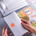 5 Sheets A4 A5 B5 Textbook Notebook Covers Book Cover Waterproof Planners Book Case Students Wrapping Films Protector Stationery. 