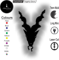 InsideDecors (ID) ISI 3D Markhor Logo LED Wall LED  Lamp/silhouette – Pak Army Pride Wall Decor, Gaming Room WALL LED Light, Pakistani National Symbol – Patriotic Night Light for Home & Office. 