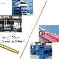 Solid Brass Rod Bar Sturdy DIY Smooth Surface Round 50cm Length Lathe Bar Stick for Ship RC 0.8mm. 