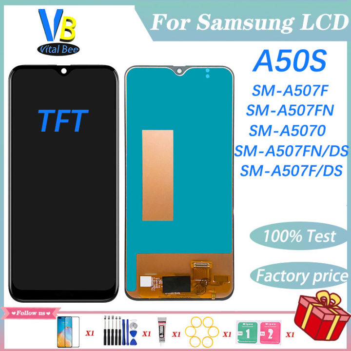 For Samsung Galaxy A50s LCD Display Touch Screen Digitizer Assembly A507 Replacement 100% Tested Well No Dead Pixel