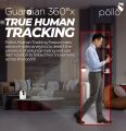 Pollo 3MP Indoor Guardian 360°x Smart Wi-Fi PTZ Security Camera IR Night Vision with 2-Way Audio and Human Tracking. 