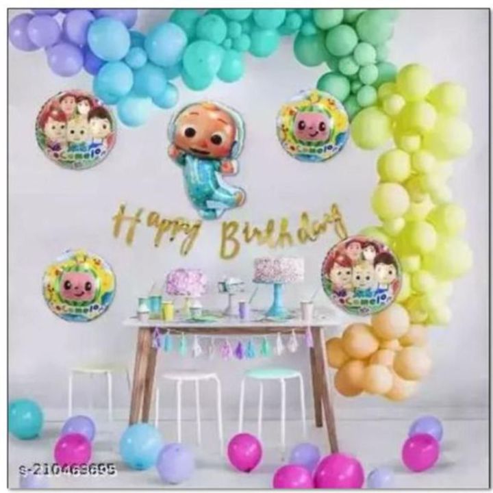 Cocomelon Happy Birthday Theme Set  Of 73 Pcs