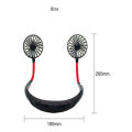 Mini USB Rechargeable Neck Held Colar Fan Portable. 