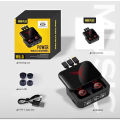 M88 V5.3 Dual Mode Zero Delay LED Display Wireless Earbuds With Power Bank Option. 