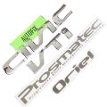 Honda Civic VTI 2002-05 rear Emblems with dark silver stickers 04 pcs. 