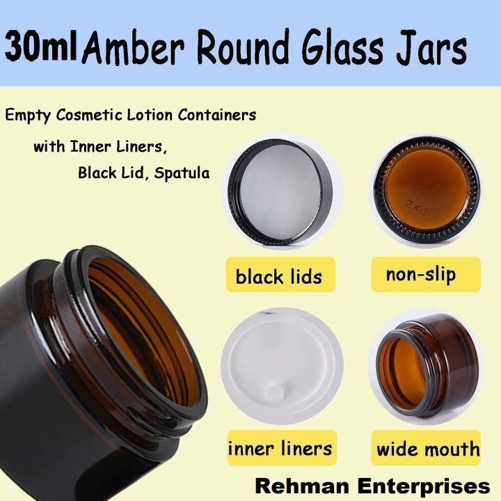 Empty%20Premium%20China%20Amber%20Glass%20Jar%2030ml%20%E2%80%93%20TYPE%20III%20with%20Black%20Glossy%20Cap%20&%20PP%20Liner%20-%20Image%209