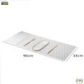 Gold Tabletop, Table Runner, Center Table Dressing Table Geometric Design Non-slip Table Runner Non-Slip Dining Mat  (13 inch x 36 inch) - QS Bedding. 