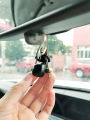 Faceless male car pendant car interior decoration ornament Miyazaki Chiyo Chihiro cute car rearview mirror pendant. 
