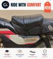Universal Bike/Motorcycle Seat Cushion | Ergonomic & Comfortable | High Density 2-Inch Foam | For Back Pain & Long Rides | Easy Installation For All Bikes 70cc 100cc 125cc 150cc 200cc. 