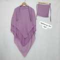 3 LAYER HIJAB SET 2 PEC SET 3 LYER KHIMAR WITH NIKAB. 