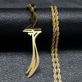 【Pocket king VOX 】Arabic Stainless Steel Islamic Muslim Zulfiqar Imam Ali s for Men Islam Gift Jewelry. 