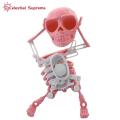 Skeleton Shape Toy Mini 3d Print Dancing Skeleton Toy Fun Clockwork Spring Doll for Kids Toddlers No Battery Needed Funny Birthday Gift Wind-up Skeleton Toy. 