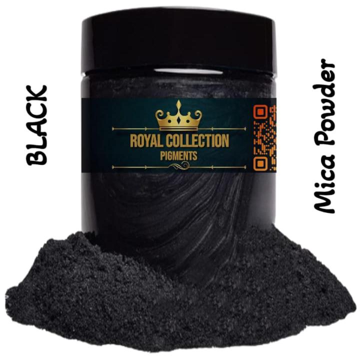Mica Powder Pigment “Black” Multipurpose DIY Arts and Crafts Additive ...