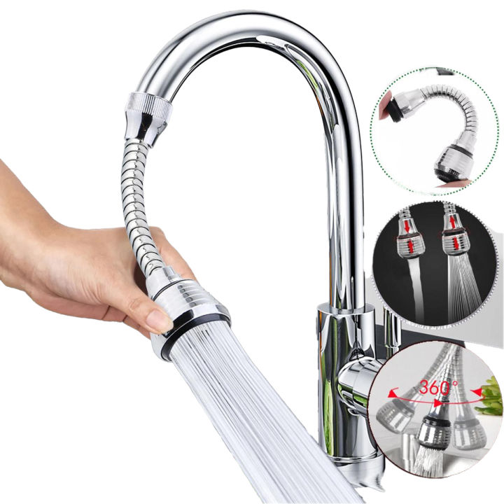 Universal 360° Flexible Faucet Nozzle with Water Saving Technology for Kitchen Sink