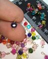 Pack of 100Pcs, Glass Loreal Faceted Beads (Mogra beads) /Earring Hanging Findings, about 5mm, DIY Art & Craft.. 