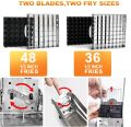 Stainless Steel French Fries Cutter Potato Chipper  2 Sizes Interchangeable Blades Potato Slicer. 