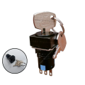 16mm DC & AC Stainless Steel ON OFF Electronic Key Switch 3 pin 2 way with 2 Keys Square Lock Key Switch. 
