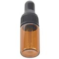 40Pcs 3Ml Empty Brown Glass Dropper Bottles with Pipette for Essential Oil. 