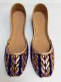 Khussa for girl/ Blue golden / Khussa for Girl/  Khussa for girl/ Desi khussa / Ladies Khussa /Khussa/ Gk Style. 