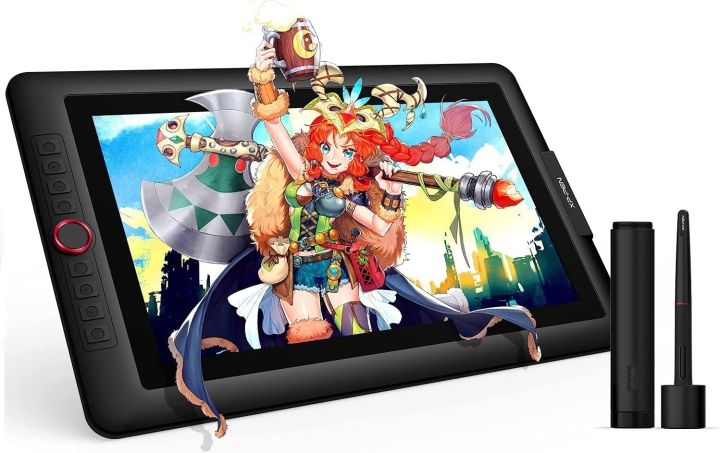 Drawing Tablet with Screen XPPen Artist 15.6 Pro Tilt Support Graphics Tablet Full-Laminated Red Dial (120% sRGB) Drawing Monitor Display 8192 Levels Pressure Sensitive & 8 Shortcut Keys