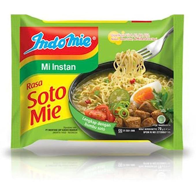 INDOMIE VEGETABLE  FLAVOUR Rosa Soto Mie 75g (PACK OF 1 )