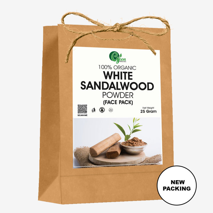 100% Original Premium Quality White Sandalwood Powder For Skin 25 Grams