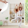 Flexible Mirror Sheets Self Adhesive Removable Non Glass Mirror Tiles Mirror Stickers Decals For Home Room Bedroom 3d Wall Decor. 