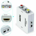 HDMI To RCA AV/CVBS Adapter HD 1080P Mini HDMI2AV Video Converter Box for TV D. 
