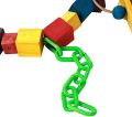 UK Bird Toys Pure Natural Colorful Wood Parrot Toys, Soft hanging & Rainbow Bridge for macao grey raw budgie  love birds fishers  Chew Hanging Ladder Stand Budgie Cockatiel Cage Bird. 