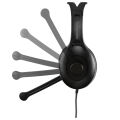 EDIFIER K800 USB Plug Adjustable Headset Student Online Lessons Headphone Stereo Bass Earphone with Microphone for PC Computer Laptop - Black. 